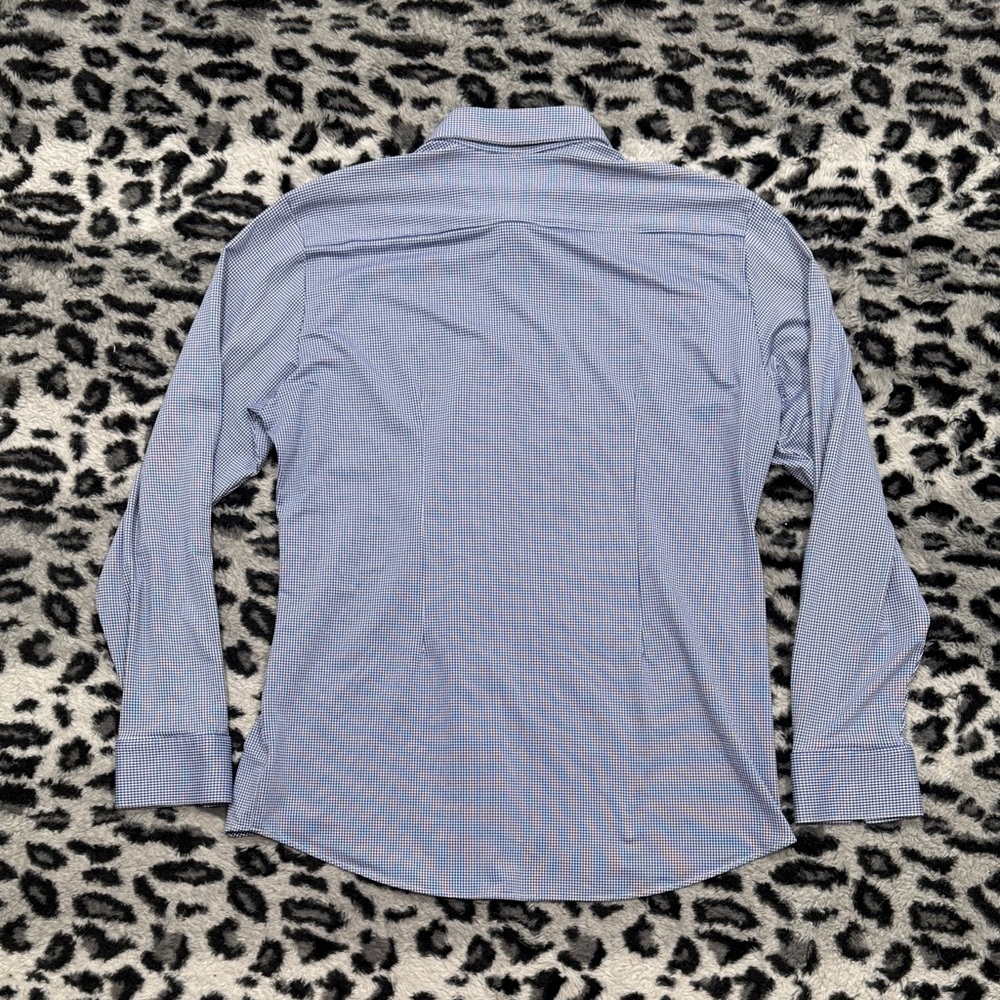 Mizzen+Main Navy Checkered Dress Shirt - Picture 7 of 7